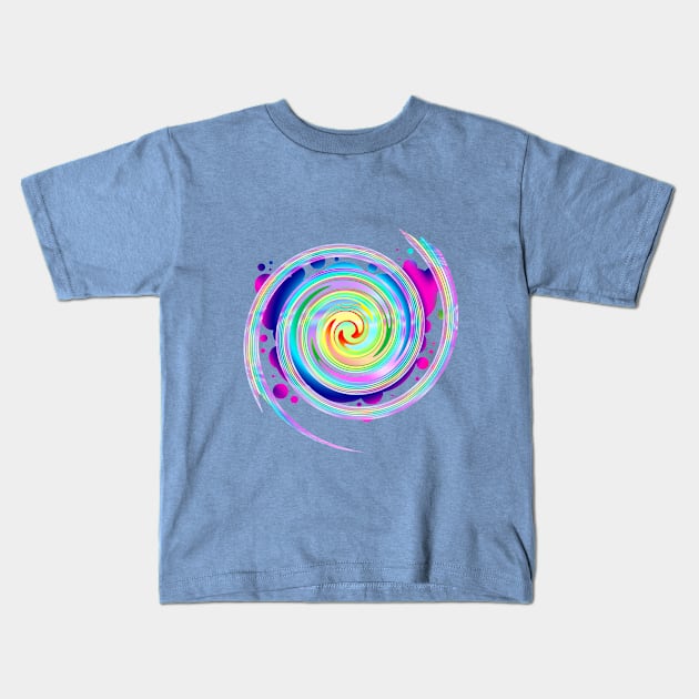 Amazing Rainbow circle effects Kids T-Shirt by Top Dopes